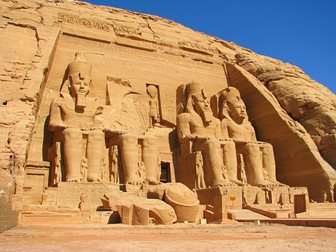 Abu Szimbel, II. Ramszesz templomának részlete