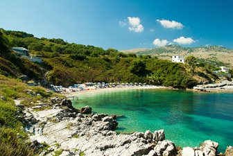 Strand Kassiopi, Korfu