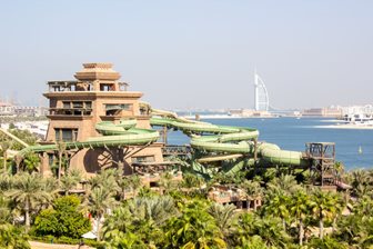 Aquaventure vízi park Dubaiban