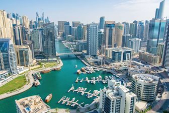 Dubai Marina délnyugatról
