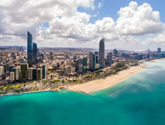 Abu Dhabi panorámája